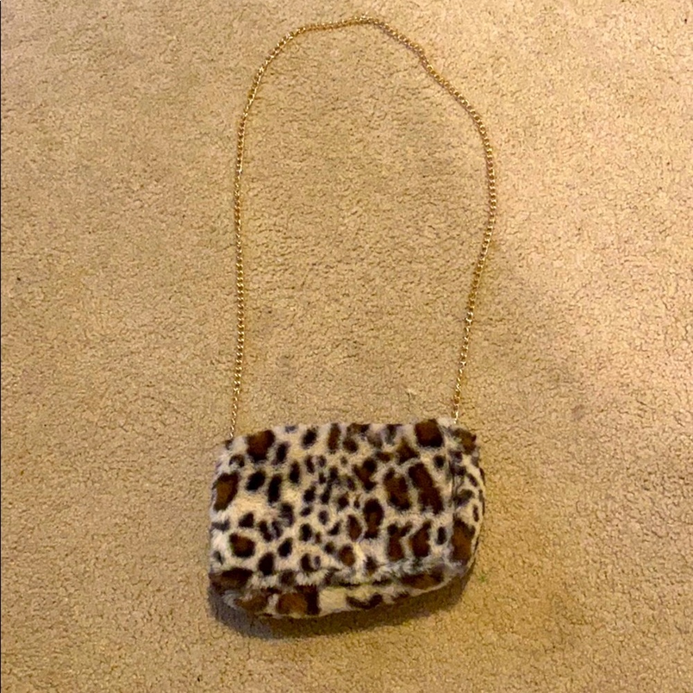 Leopard print handbag